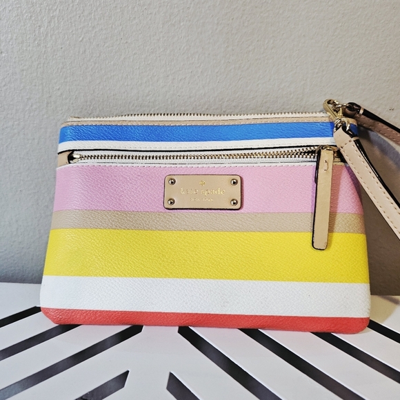 Kate Spade Colorful Striped Wristlet - Picture 7 of 8